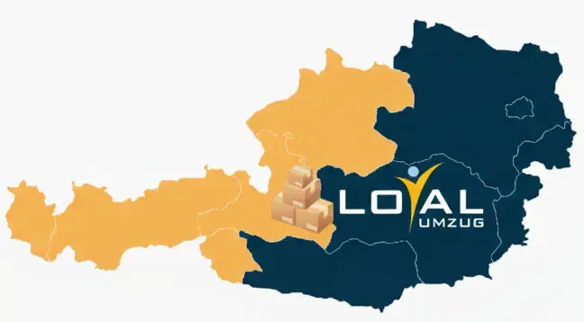 LKW von Umzug Loyal Richtung Italien